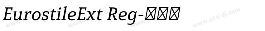 EurostileExt Reg字体转换